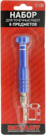 Набор отверток REXANT 12-4764 для точечных работ 6 предметов Набор отверток REXANT 12-4764 для точечных работ 6 предметов