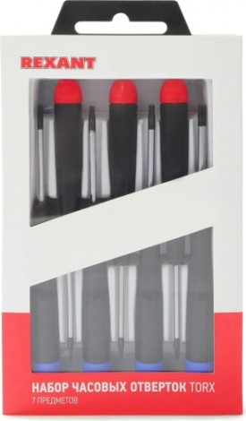 Набор отверток REXANT 12-6041 часовых torx 7 предметов