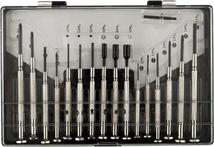 Набор отверток REXANT 12-6051 часовых 16 предметов Набор отверток REXANT 12-6051 часовых 16 предметов