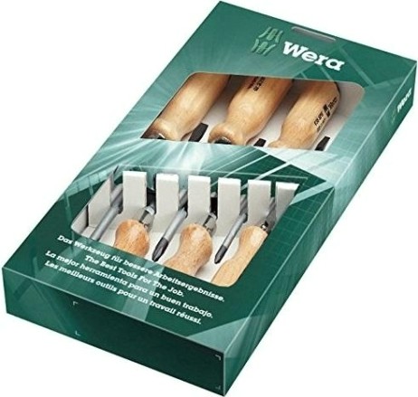 Набор отверток с деревянной ручкой WERA 930/935/6 SATZ 6TLG. WE-018251 [WE-018251]
