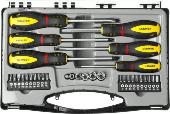 Набор отверток с насадками STAYER Professional 32 предмета в кейсе [25134-H18_z01]