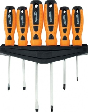 Набор отверток Sparta "point", crv, двухкомпонентные рукоятки, 6 шт.// [11782]