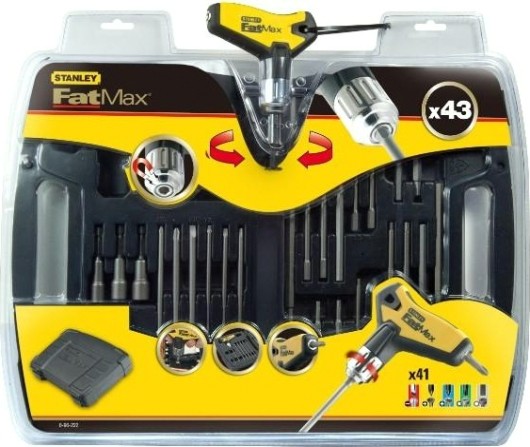 Набор отверток STANLEY FATMAX 0-96-222 со вставками 43 предмета в футляре [0-96-222]