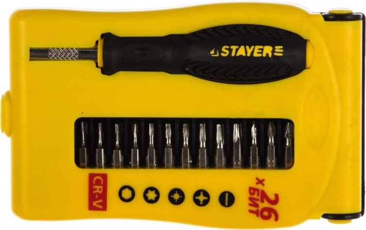Набор отверток STAYER MASTER для точных работ 26 предметов, 25614-H28 [25614-H28]
