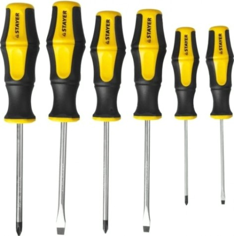 Набор отверток STAYER "MASTER" HERCULES 6 предметов, 25055-H6 [25055-H6_z03]