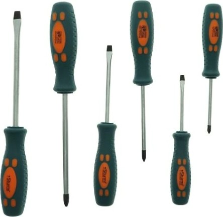 Набор отверток Sturm 1040-01-SS3 6 шт, хромованад. сталь + настенный держатель