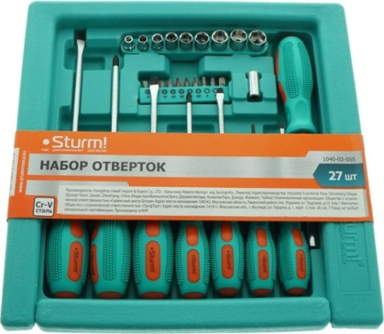 Набор отверток Sturm 1040-02-SS5 27 пред.
