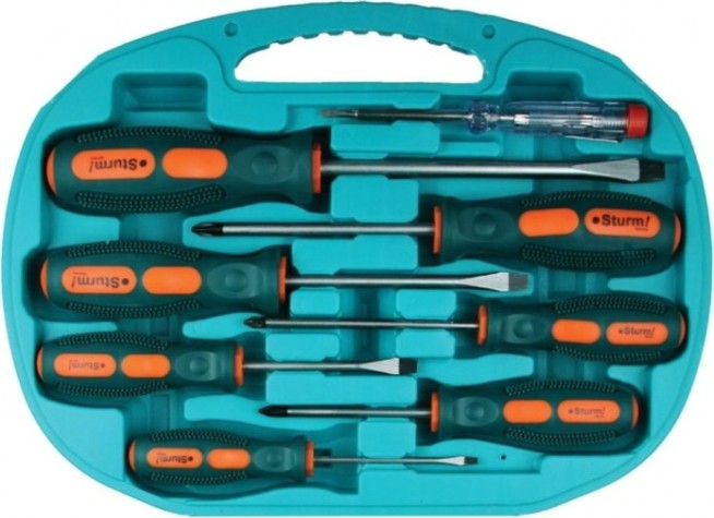Набор отверток Sturm 1040-02-SS6 +тестер напряжения, 8 пред., crv Набор отверток Sturm 1040-02-SS6 +тестер напряжения, 8 пред., crv