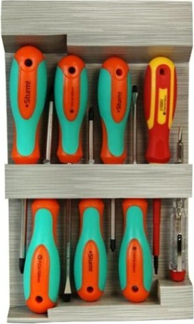 Набор отверток Sturm 1040-03-K8 1 диэлект, 1 тестер, cr-v, 8 пред. Набор отверток Sturm 1040-03-K8 1 диэлект, 1 тестер, cr-v, 8 пред.