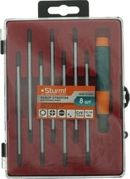 Набор отверток Sturm 1040-11-S14 для точной механики, 14 раз., 8 пред. Набор отверток Sturm 1040-11-S14 для точной механики, 14 раз., 8 пред.