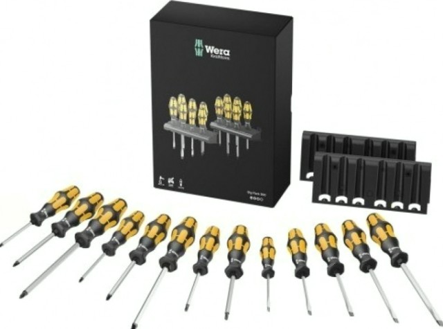 Набор отверток WERA 05133285001 big pack 900 силовых с двумя подставками, 13 пр. [WE-133285]