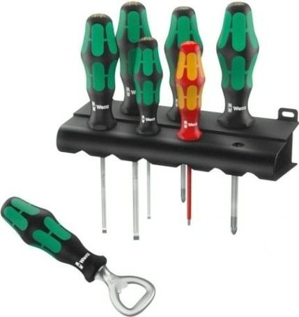 Набор отверток WERA Kraftform Plus 350/335/160i/7 набор отверток с подставкой + бутылочная открывалк [WE-203775]