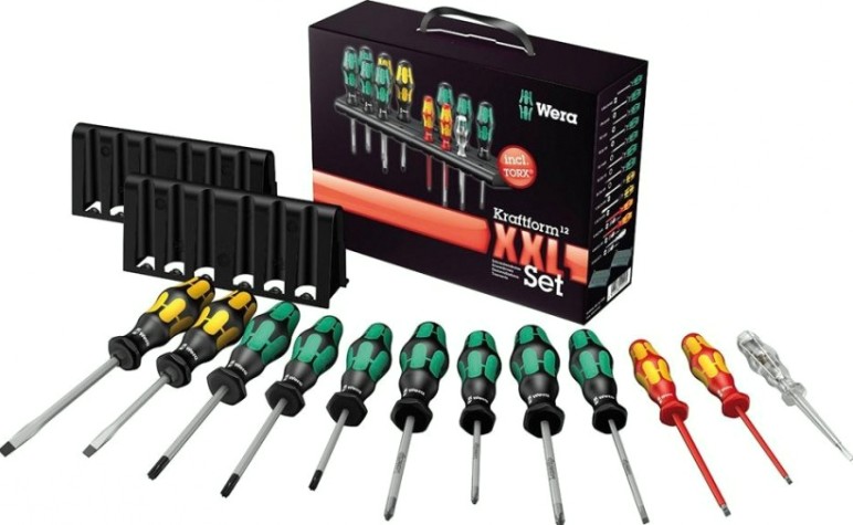 Набор отверток WERA Kraftform Plus "Kraftform12 XXL Set TORX® + 2 Rack WE-051011 [WE-051011]