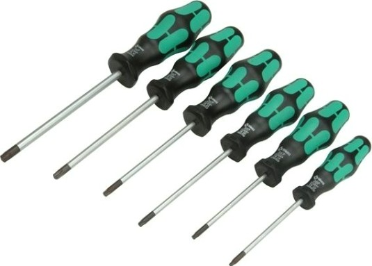 Набор отверток WERA Kraftform Plus Серия 300 367/6 SATZ 6TLG. WE-028062 [WE-028062]