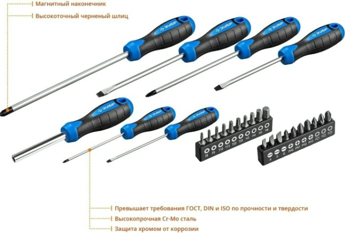 Набор отверток ЗУБР Профессионал-27 шт. 27 шт [25240]