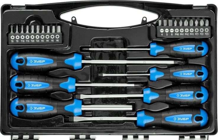 Набор отверток ЗУБР Профессионал-28 28 шт. [25240_z01]