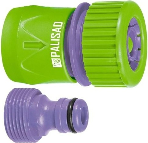 Набор PALISAD коннектор стандартный с аквастопом 3/4" + адаптер 3/4" 65755 [65755]