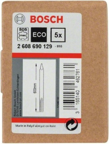 Набор пик 600 мм BOSCH SDS-max (5шт.) [2608690129]