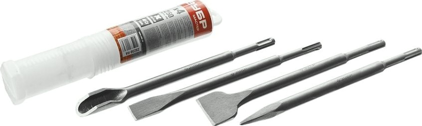 Набор пик и зубил ЗУБР SDS-plus 250 мм 4шт. 29230-H4 [29230-H4]