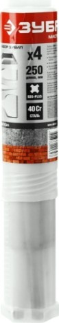 Набор пик и зубил ЗУБР SDS-plus 250 мм 4шт. 29230-H4 [29230-H4]