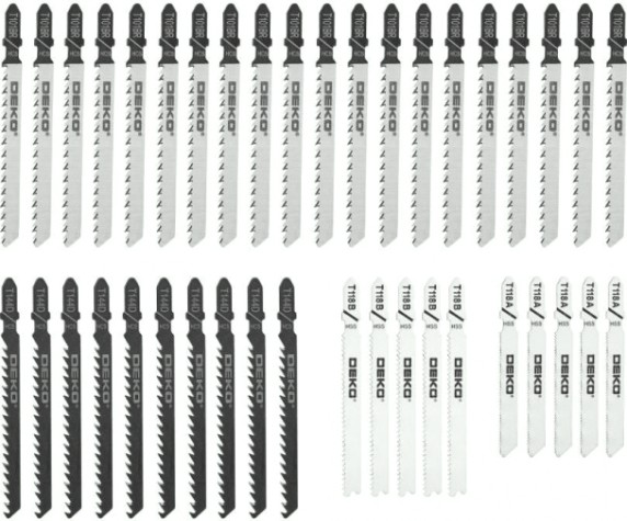 Набор пилок DEKO JSB40 по дереву и металлу 40 шт [063-4346]