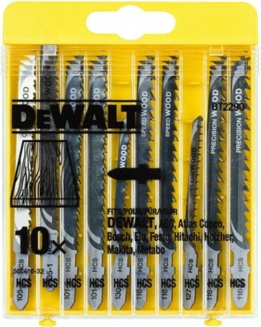 Набор пилок для электролобзика DeWALT 10 шт. DT2290-QZ [DT2290-QZ]