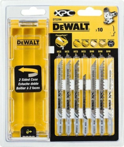 Набор пилок для электролобзика DeWALT 10 шт. DT2296-QZ [DT2296-QZ]