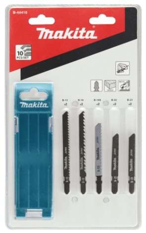 Набор пилок для электролобзиков MAKITA B-44410 10 шт. (Дерево Basicx2,Fastх2, Finishx2, Металл)