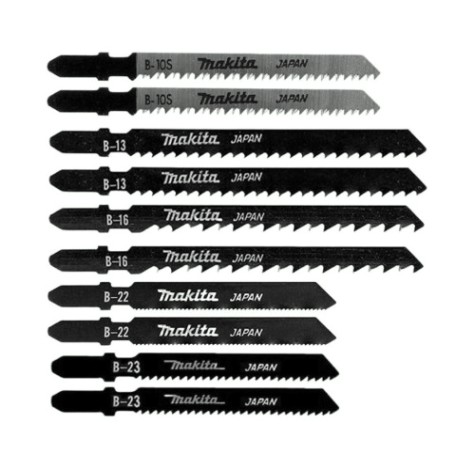 Набор пилок для электролобзиков MAKITA B-44410 10 шт. (Дерево Basicx2,Fastх2, Finishx2, Металл) Набор пилок для электролобзиков MAKITA B-44410 10 шт. (Дерево Basicx2,Fastх2, Finishx2, Металл)