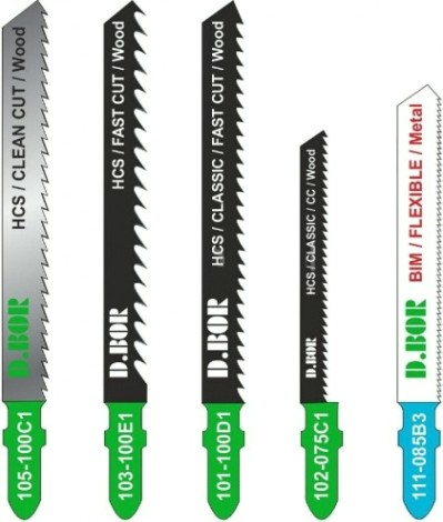 Набор пилок универсальные D.BOR (дерево и металл) (105-100c1, 103-100e1, 101-100d1, 102-075c1, 111-0 [D-193-SET-01-05]
