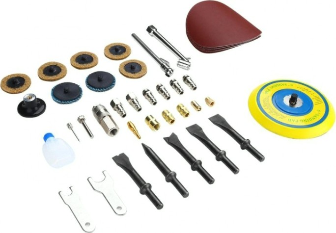 Набор пневмоинструмента DEKO DKPT53 Premium и аксессуаров 53 предмета в чемодане [018-1106]