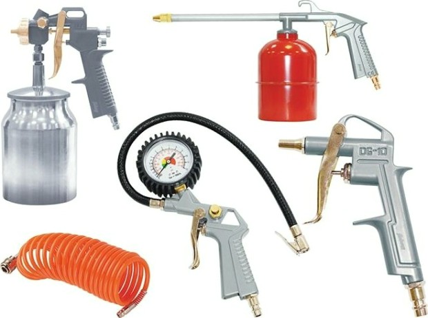 Набор пневмоинструмента FUBAG из 5 предметов (с нижн.бачком) 120102 [120102]