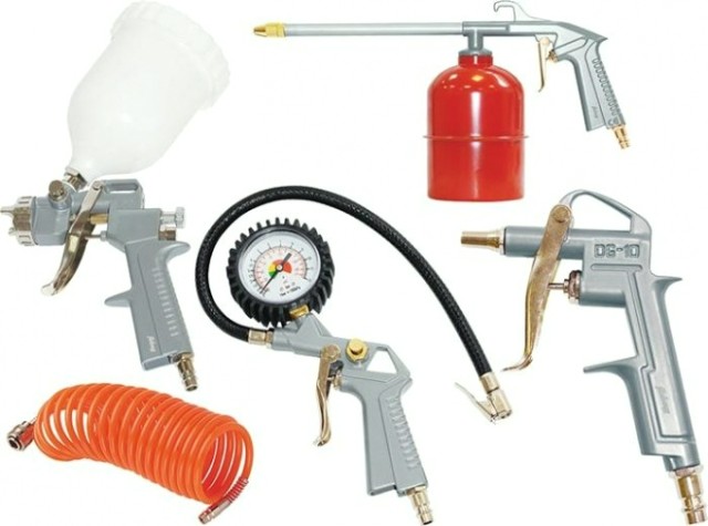 Набор пневмоинструмента FUBAG из 5 предметов (с верхн.бачком) 120101 [8641867]