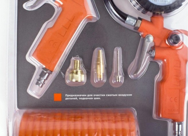 Набор пневмоинструмента КРАТОН ATS-03 6 пр [3 01 02 038]