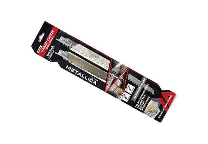 Набор полотен для сабельных пил METALLICA Ultra №3 S1111DK/S1531K INOX, 228-240 мм [908518]