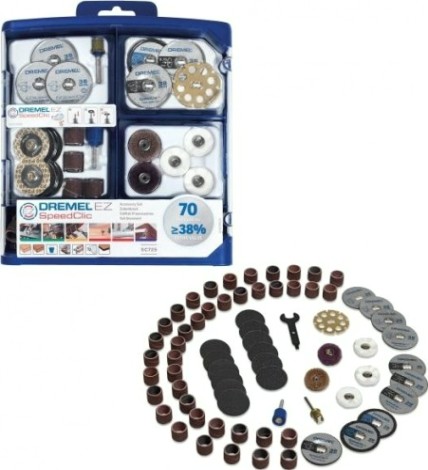 Набор принадлежностей DREMEL EZ SpeedClic универсальный (70 предметов) [2615E725JA]