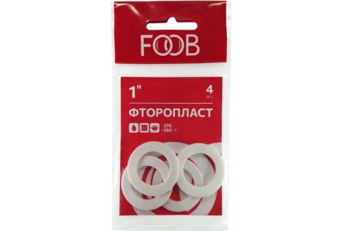 Набор прокладок из фторопласта FOOB F20.54.4 1", 4 шт. [00-00002557]