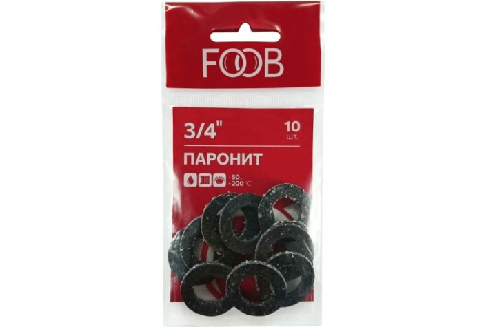 Набор прокладок из паронита FOOB F20.41.10 3/4", 10 шт. [00-00002546]