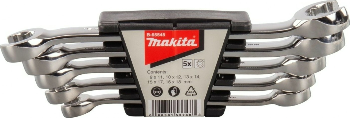 Набор разрезных ключей MAKITA B-65545 гаечных 5 шт.