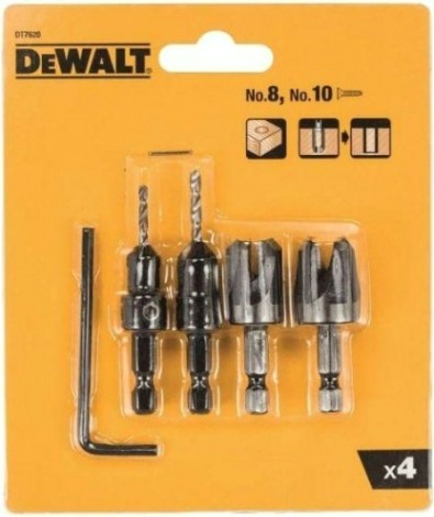 Набор резаков с зенкерами для пробок DeWALT 5 шт DT7620-XJ Набор резаков с зенкерами для пробок DeWALT 5 шт DT7620-XJ