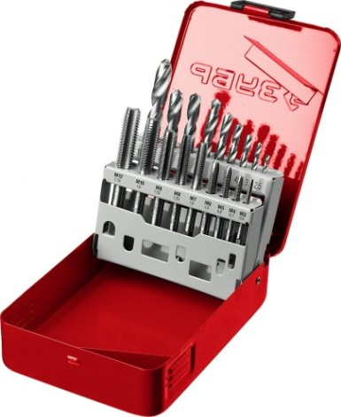 Набор резьбонарезной ЗУБР "МАСТЕР" 18 предметов [28115-H18_z01]