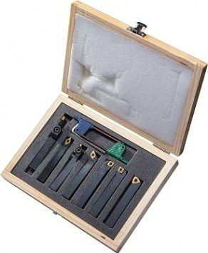 Набор резцов JET 50000955 7 шт, 10х10 мм, с мех.креплением пластин