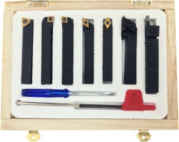 Набор резцов JET 59500019 7 шт, 8х10 мм, с мех.креплением пластин