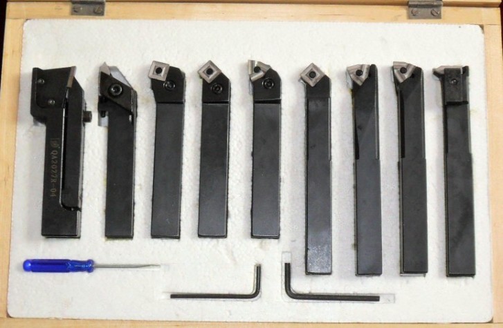 Набор резцов JET 59500021 9 шт, 25х25 мм, с мех.креплением пластин