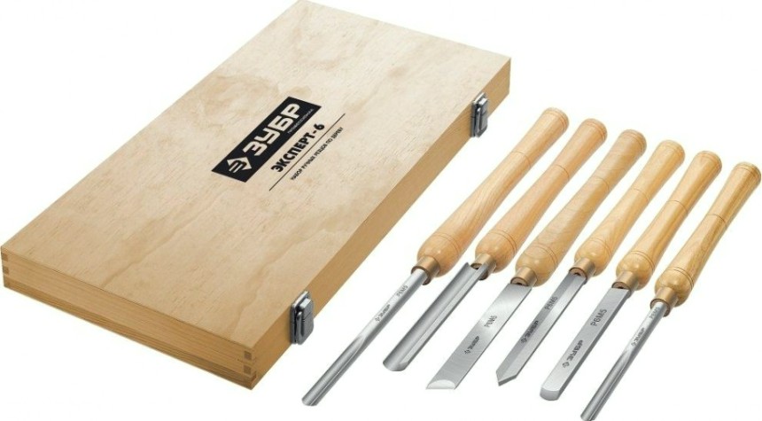 Набор резцов по дереву ЗУБР 18370 Эксперт-6 6 пр.