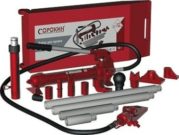 Набор рихтовочного оборудования СОРОКИН 6.110 17 предметов 10 т
