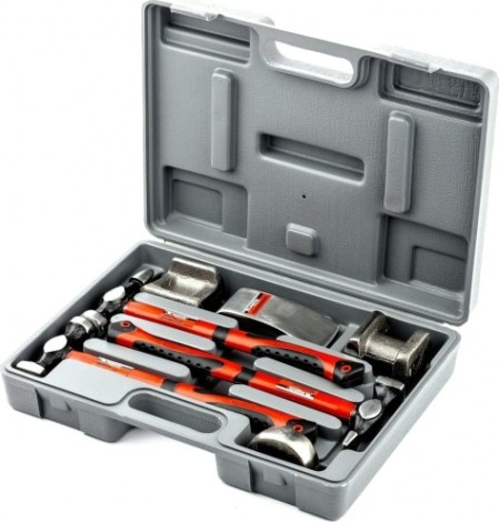 Набор рихтовочных молотков и поддержек MATRIX 7 предметов 10845 [10845]