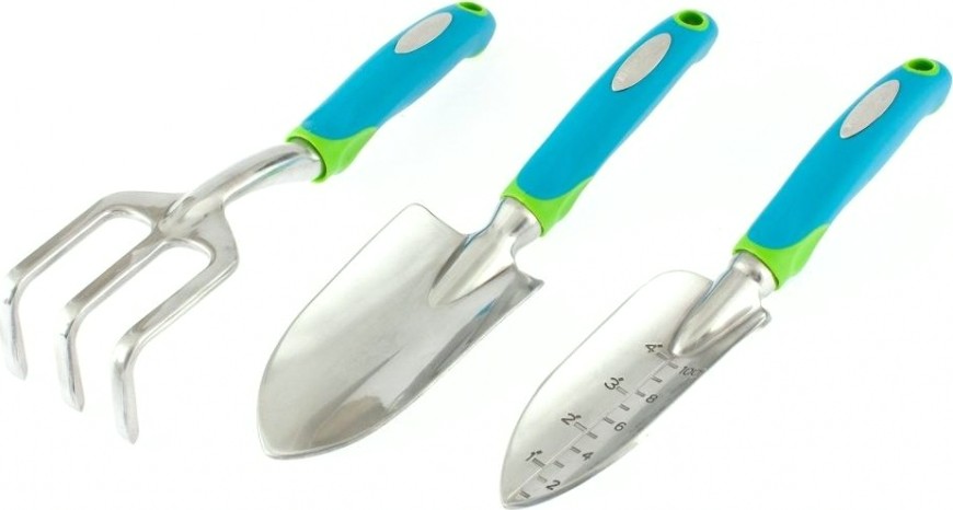 Набор садового инструмента. PALISAD алюминиевый цельнолитой, 3 предмета, Luxe [62902]