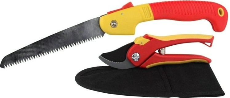 Набор садовый 3 предмета: GRINDA секатор, ножовка садовая складная, нейлоновая сумка 8-423251-H3 [8-423251-H3_z01]
