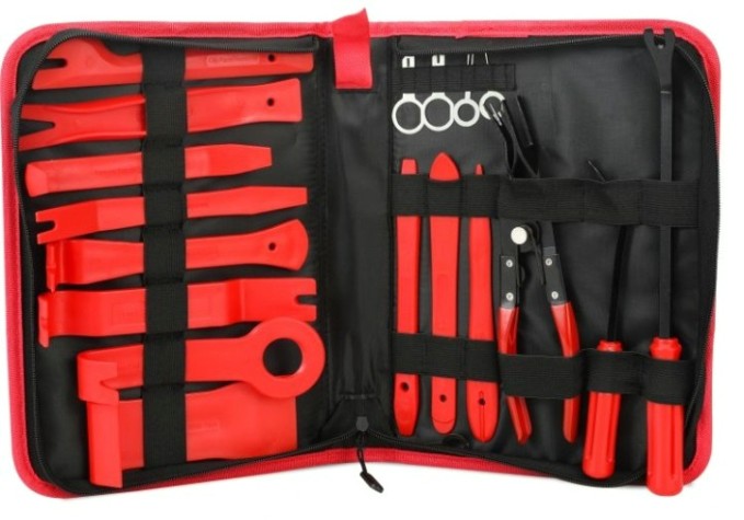 Набор съемников для демонтажа облицовочных панелей GOODKING NS-10019 19 предмметов